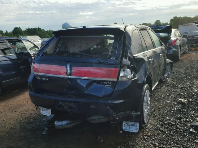 2LMDU88C39BJ01032 - 2009 LINCOLN MKX BLUE photo 4