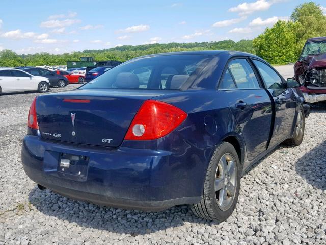 1G2ZH57N484131472 - 2008 PONTIAC G6 GT BLUE photo 4