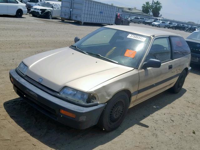 2HGED6351KH521619 - 1989 HONDA CIVIC DX GOLD photo 2