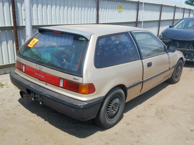 2HGED6351KH521619 - 1989 HONDA CIVIC DX GOLD photo 4