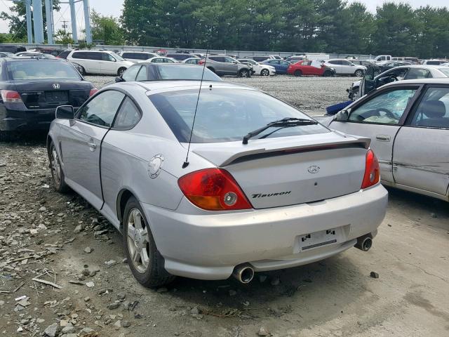 KMHHM65DX4U152545 - 2004 HYUNDAI TIBURON SILVER photo 3