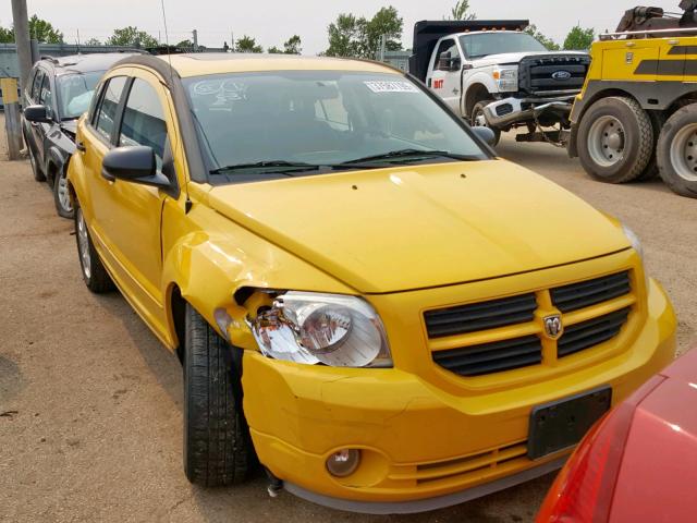 1B3HB48BX7D590657 - 2007 DODGE CALIBER SX YELLOW photo 1