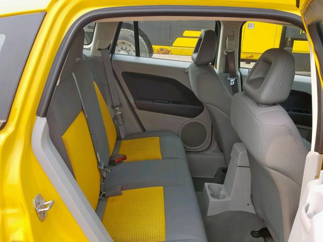 1B3HB48BX7D590657 - 2007 DODGE CALIBER SX YELLOW photo 6