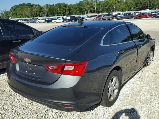 1G1ZB5ST1HF101734 - 2017 CHEVROLET MALIBU LS 灰色 照片 4