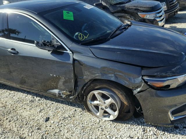 1G1ZB5ST1HF101734 - 2017 CHEVROLET MALIBU LS 灰色 照片 9