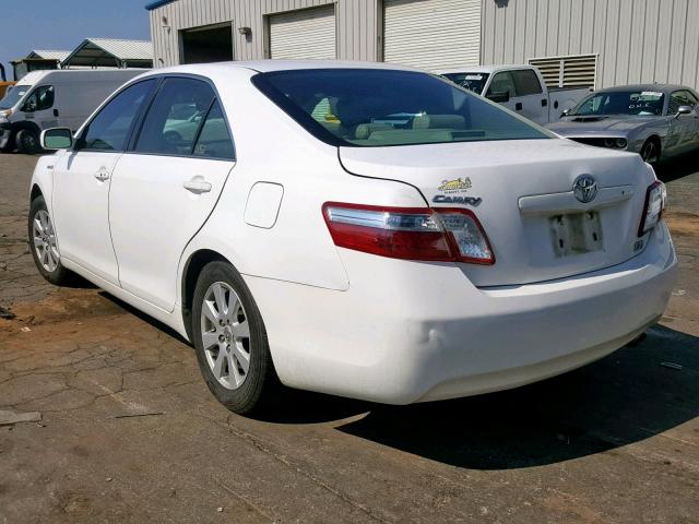 4T1BB46K89U087666 - 2009 TOYOTA CAMRY HYBR WHITE photo 3