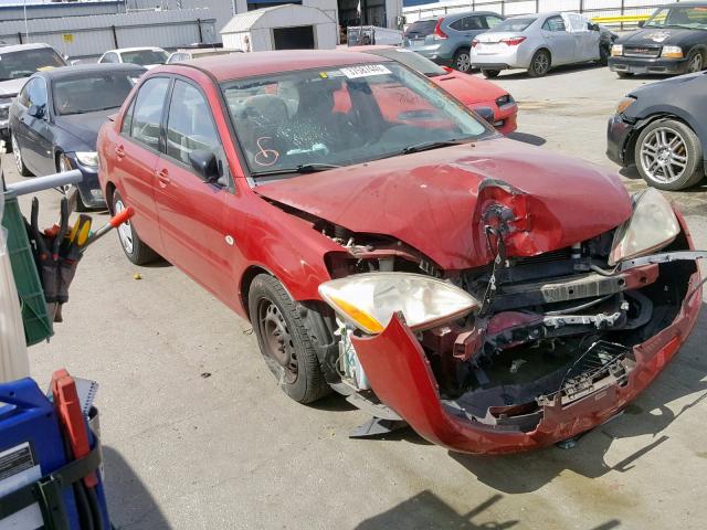 JA3AJ26E44U008356 - 2004 MITSUBISHI LANCER ES RED photo 1