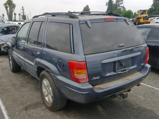 1J4GX58N11C637318 - 2001 JEEP GRAND CHER BLUE photo 3