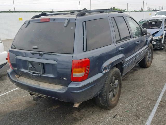 1J4GX58N11C637318 - 2001 JEEP GRAND CHER BLUE photo 4