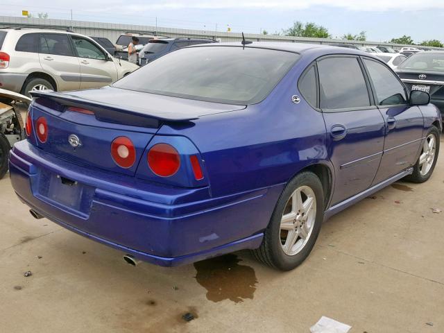 2G1WP521459228162 - 2005 CHEVROLET IMPALA SS BLUE photo 4