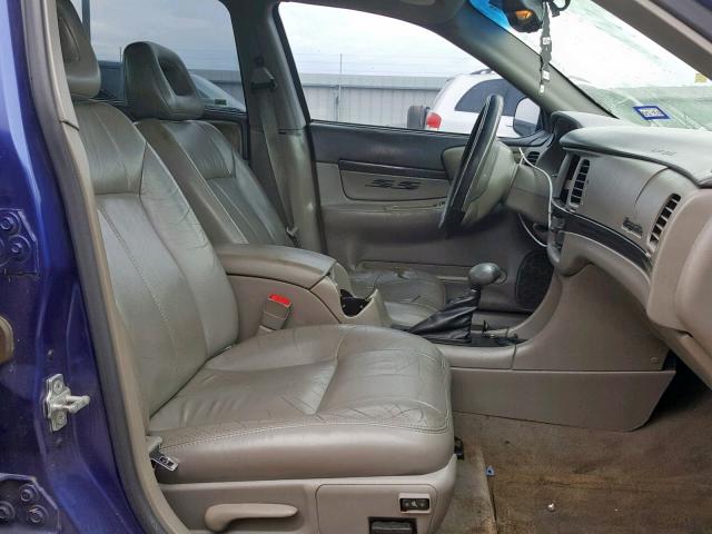 2G1WP521459228162 - 2005 CHEVROLET IMPALA SS BLUE photo 5