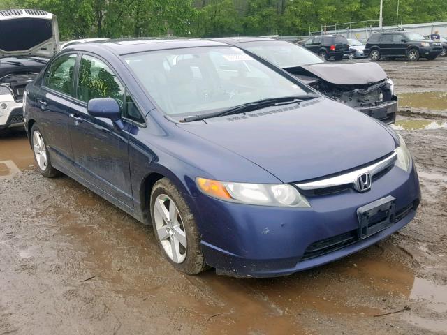 1HGFA16938L049501 - 2008 HONDA CIVIC EXL BLUE photo 1