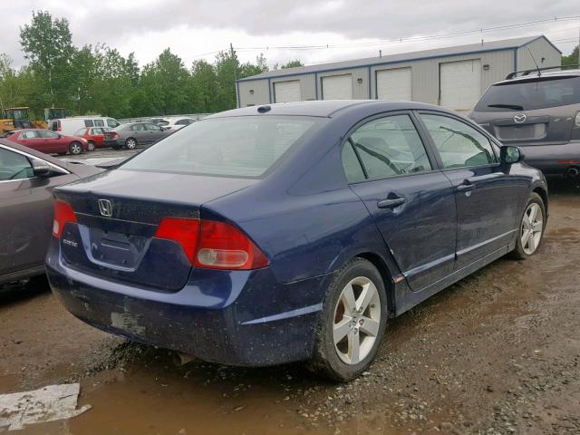 1HGFA16938L049501 - 2008 HONDA CIVIC EXL BLUE photo 4