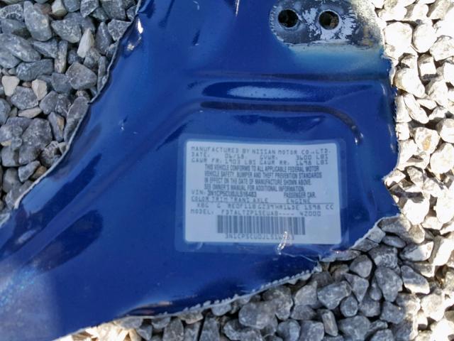 3N1CP5CU0JL516483 - 2018 NISSAN KICKS S BLUE photo 10