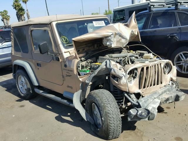 1J4FA49S2YP769910 - 2000 JEEP WRANGLER / GOLD photo 1