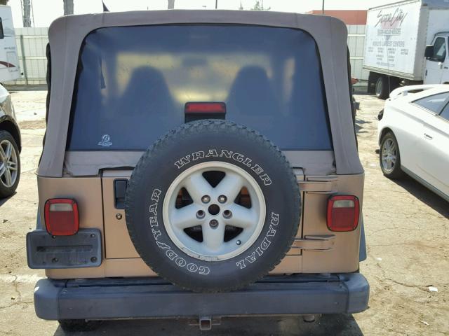 1J4FA49S2YP769910 - 2000 JEEP WRANGLER / GOLD photo 10