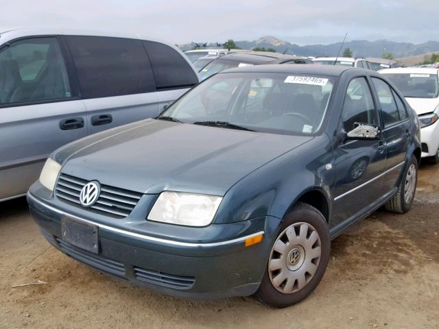 3VWRK69M84M114273 - 2004 VOLKSWAGEN JETTA GL GREEN photo 2