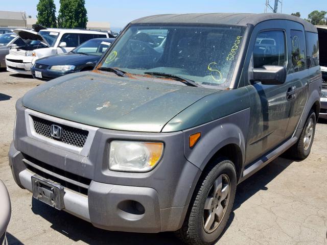 5J6YH28625L020590 - 2005 HONDA ELEMENT EX GREEN photo 2