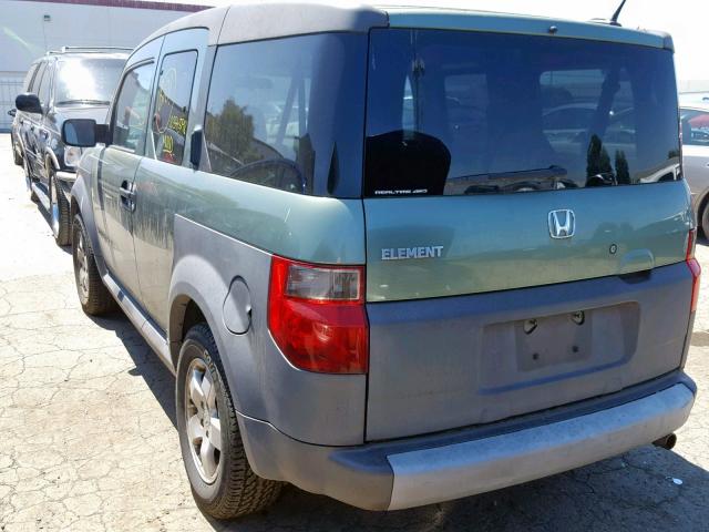 5J6YH28625L020590 - 2005 HONDA ELEMENT EX GREEN photo 3