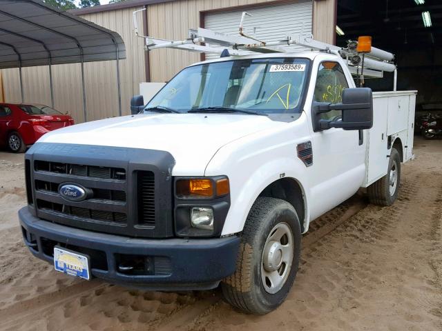 1FDWF30528EC54812 - 2008 FORD F350 SRW S WHITE photo 2