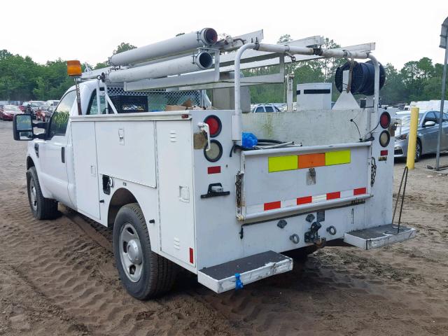 1FDWF30528EC54812 - 2008 FORD F350 SRW S WHITE photo 3