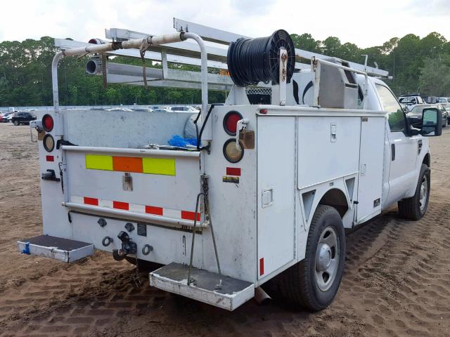 1FDWF30528EC54812 - 2008 FORD F350 SRW S WHITE photo 4