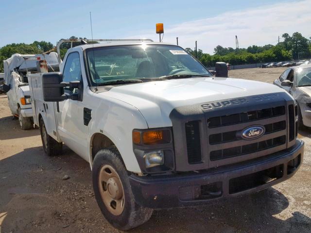 1FDWF30568ED00304 - 2008 FORD F350 SRW S WHITE photo 1