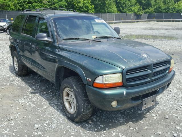 1B4HS28N0YF118158 - 2000 DODGE DURANGO GREEN photo 1