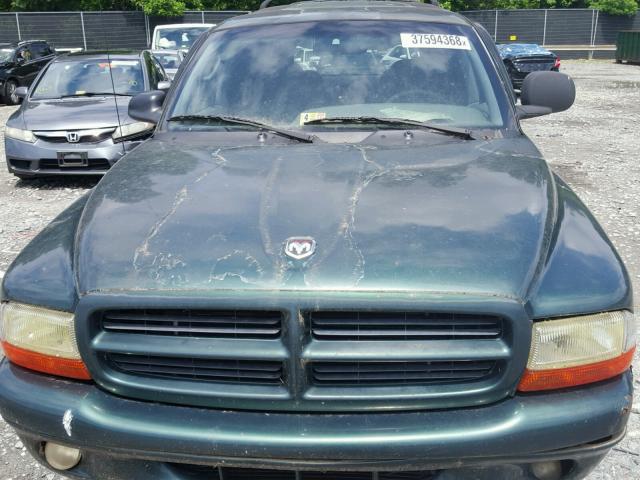 1B4HS28N0YF118158 - 2000 DODGE DURANGO GREEN photo 9