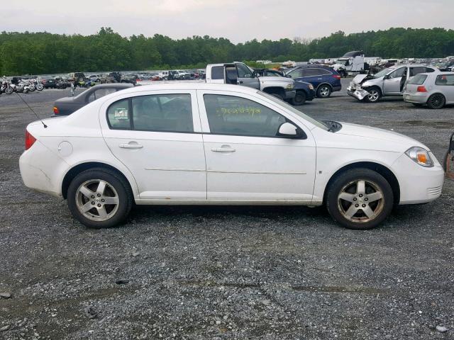 1G1AT58H197177513 - 2009 CHEVROLET COBALT LT WHITE photo 9