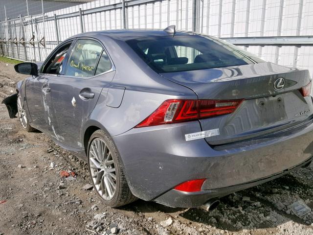 JTHCF1D21E5008159 - 2014 LEXUS IS 250 GRAY photo 3