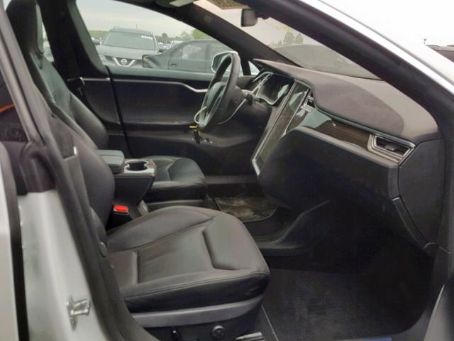 5YJSA1E28FF119866 - 2015 TESLA MODEL S თეთრი ფოტო 5