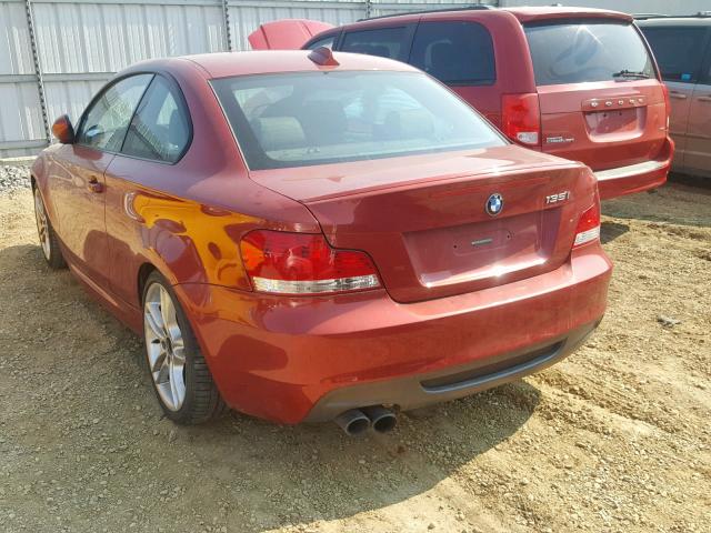 WBAUC73558VF22050 - 2008 BMW 135 I BROWN photo 3