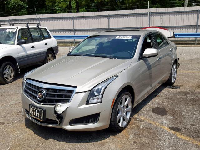 1G6AG5RX7D0140987 - 2013 CADILLAC ATS BEIGE photo 2