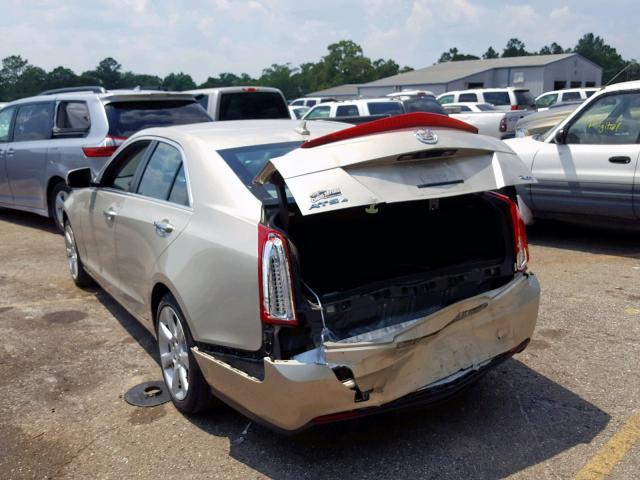 1G6AG5RX7D0140987 - 2013 CADILLAC ATS BEIGE photo 3