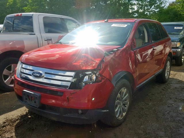 2FMDK4JC9ABA78283 - 2010 FORD EDGE SEL RED photo 2