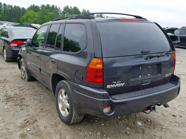 1GKDT13S232269299 - 2003 GMC ENVOY BLACK photo 3