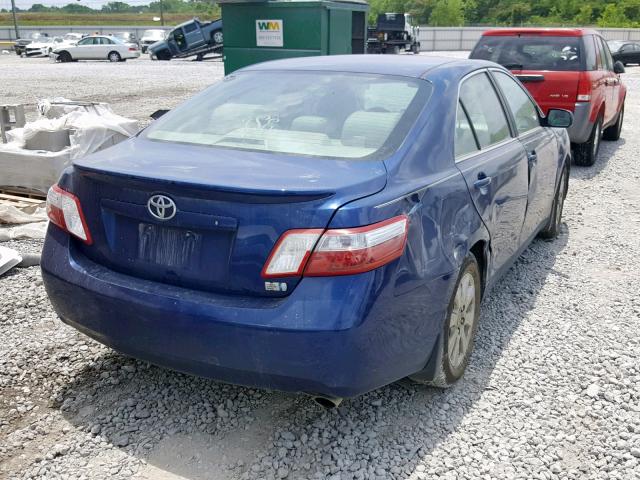 4T1BB46K19U069607 - 2009 TOYOTA CAMRY HYBR BLUE photo 4