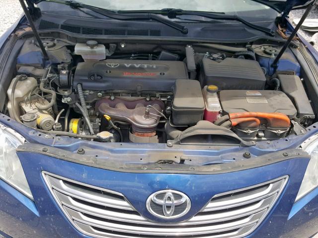 4T1BB46K19U069607 - 2009 TOYOTA CAMRY HYBR BLUE photo 7