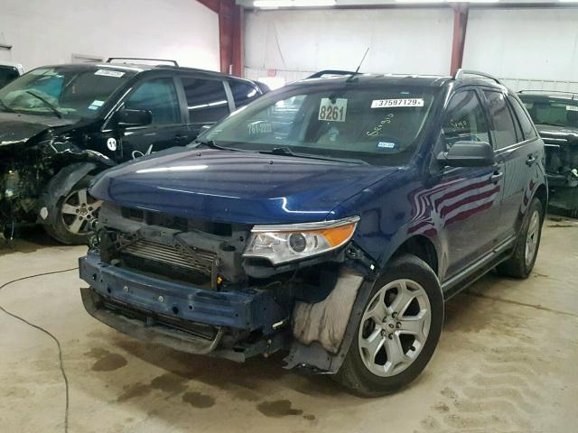 2FMDK3G93CBA95170 - 2012 FORD EDGE SE BLUE photo 2