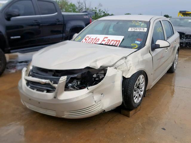 1G1AT58H897261568 - 2009 CHEVROLET COBALT LT TAN photo 2