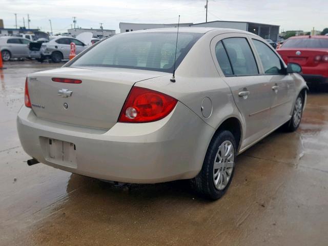 1G1AT58H897261568 - 2009 CHEVROLET COBALT LT TAN photo 4