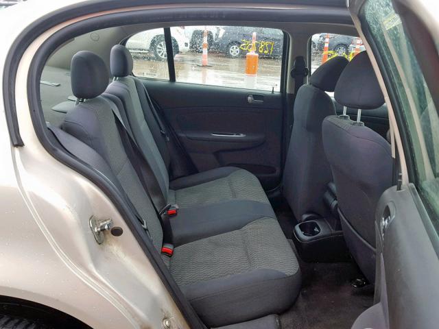 1G1AT58H897261568 - 2009 CHEVROLET COBALT LT TAN photo 6