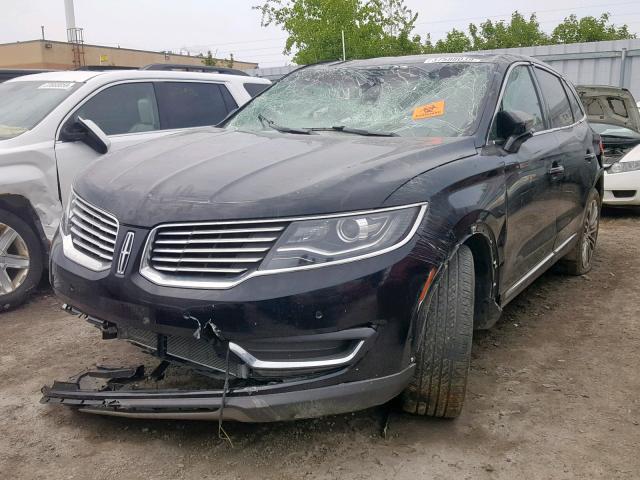 2LMTJ8LRXGBL28134 - 2016 LINCOLN MKX RESERV BLACK photo 2