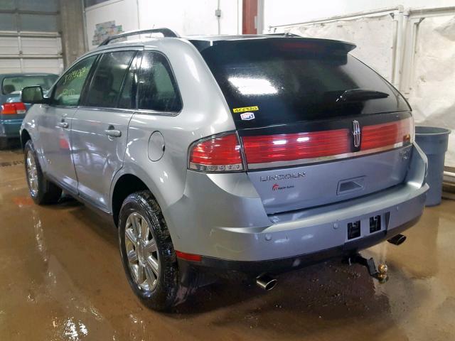 2LMDU88C57BJ34790 - 2007 LINCOLN MKX SILVER photo 3