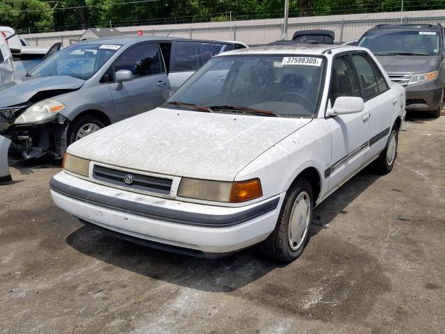 JM1BG2266P0625434 - 1993 MAZDA PROTEGE LX WHITE photo 2