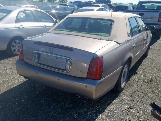 1G6KE57Y41U145395 - 2001 CADILLAC DEVILLE DH TAN photo 4