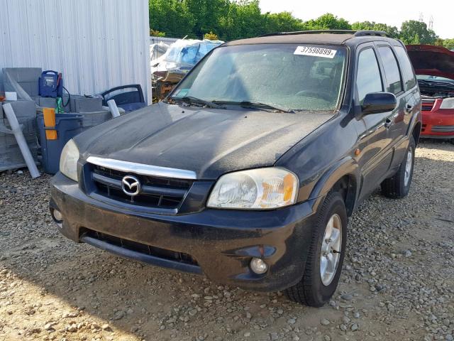 4F2CZ06185KM14903 - 2005 MAZDA TRIBUTE S BLACK photo 2