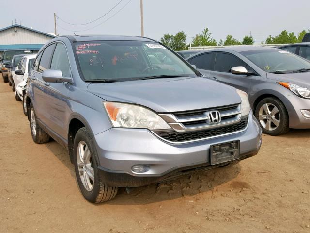 5J6RE4H78AL004616 - 2010 HONDA CR-V EXL BLUE photo 1