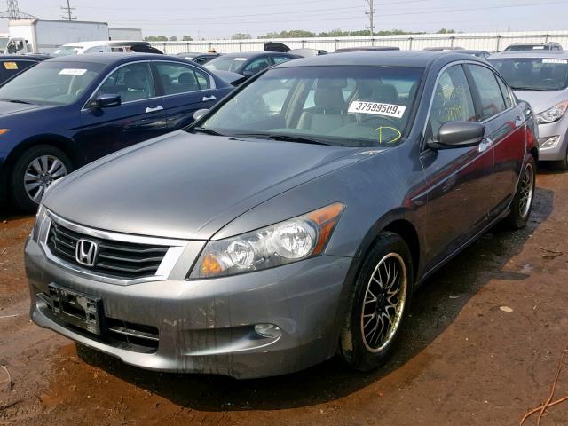 1HGCP36879A022903 - 2009 HONDA ACCORD EXL GRAY photo 2